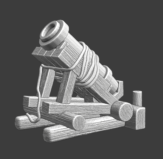 Medieval simple bombard model